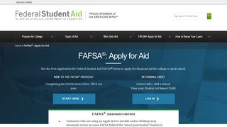 FAFSA®: Apply for Aid - Federal Student Aid - ED.gov