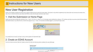 EDAS: Editor's Assistant: Instructions for New Users