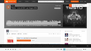 Tiësto - Live at EDC Las Vegas 2016 by Tiësto | Tiësto | Free Listening ...