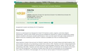 Edcite | Product Reviews | EdSurge