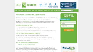 View your account balances online - DebtBusters