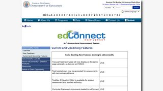 edConnect NJ – Current and Upcoming Features - NJ.gov