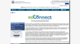 edConnect NJ – NJ's Instructional Improvement System - State of NJ