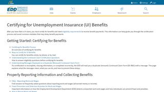 Certifying for Unemployment Insurance (UI) Benefits - EDD - CA.gov