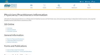 Physicians/Practitioners Information - EDD - CA.gov