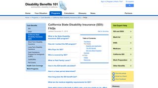 DB101 California - California State Disability Insurance: Frequently ...