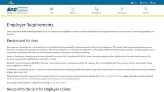 Employer Requirements - EDD - CA.gov