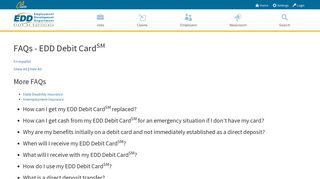 FAQs - EDD Debit Card - CA.gov