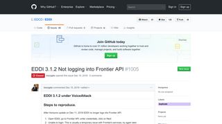 EDDI 3.1.2 Not logging into Frontier API · Issue #1005 · EDCD/EDDI ...