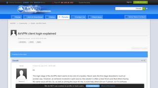 AirVPN client login explained - Eddie - AirVPN Client - AirVPN