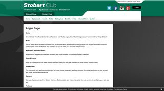 Stobart Club and Shop - Login Page