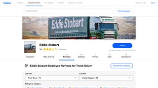 Working as a Truck Driver at Eddie Stobart: 72 Reviews | Indeed.co.uk