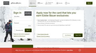 Eddie Bauer Credit Card - Manage your account - Comenity