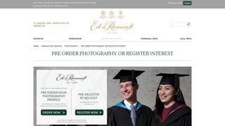 Pre Order Photography or Register Interest - Ede & Ravenscroft