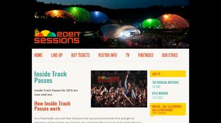Early access to tickets with Inside Track | Eden Sessions concerts ...