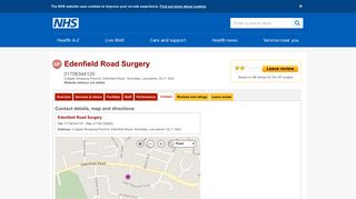Contact - Edenfield Road Surgery - NHS