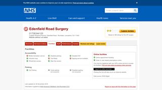 Facilities - Edenfield Road Surgery - NHS