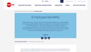 Employee benefits - Edenred