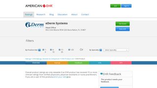 eDerm Systems, LLC | EHR Vendor Directory | AmericanEHR Partners