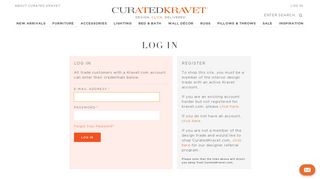 Customer Login | Curated Kravet