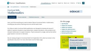 Edexcel Functional Skills in Mathematics | Pearson qualifications