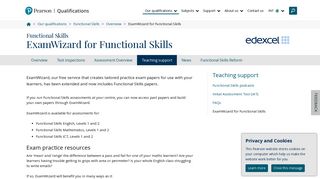 ExamWizard for Functional Skills | Pearson qualifications - Edexcel