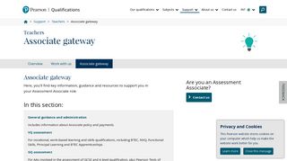 Associate gateway | Pearson qualifications - Edexcel