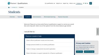 Students | Pearson qualifications - Edexcel