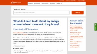 What do I need to do about my energy account when I move out of my ...