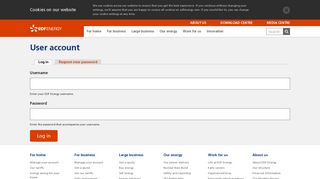 User account | EDF Energy