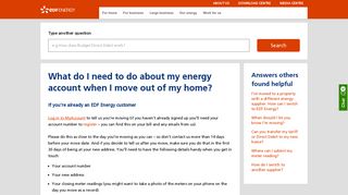 What do I need to do about my energy account when I move out of ...