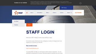 EDF - Staff Login