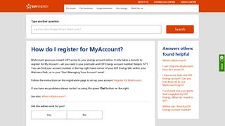How do I register for MyAccount? - Ask - Service