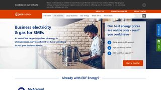 Business electricity and gas suppliers for SMEs | EDF Energy
