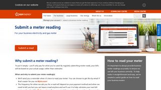 Submit a meter reading | EDF Energy | Business