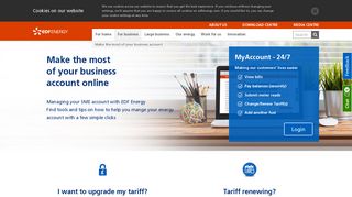 Manage your business energy account online | EDF Energy | Business