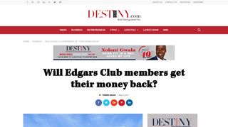 Will Edgars Club members get their money back? - Destiny Man