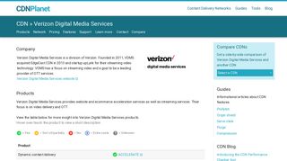 Verizon Digital Media Services - CDN Planet