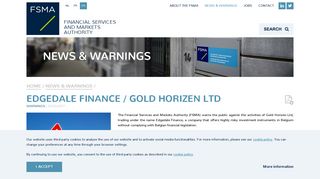 Edgedale Finance / Gold Horizen Ltd | FSMA