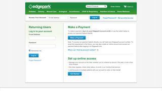 Make a Payment - Edgepark Medical Supplies
