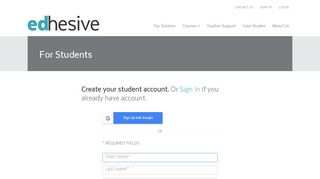 Sign Up - Edhesive