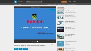 Edhitch: Realize your educational dream! - SlideShare