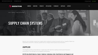 Supply Chain Systems & iSupplier Portal | Meritor