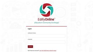 Edify — Login - Edify Online