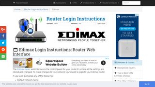 Edimax Login: How to Access the Router Settings | RouterReset