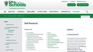 Staff Resources - Edina Public Schools