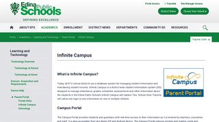 Learning and Technology / Infinite Campus - Edina Public Schools