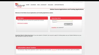 Online Course Applications and Funding ... - Edinburgh College