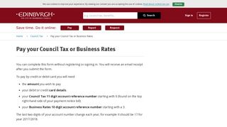 Pay your Council Tax or Business Rates | The City of Edinburgh Council