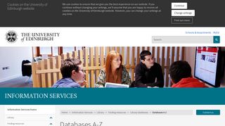 Databases A-Z | The University of Edinburgh